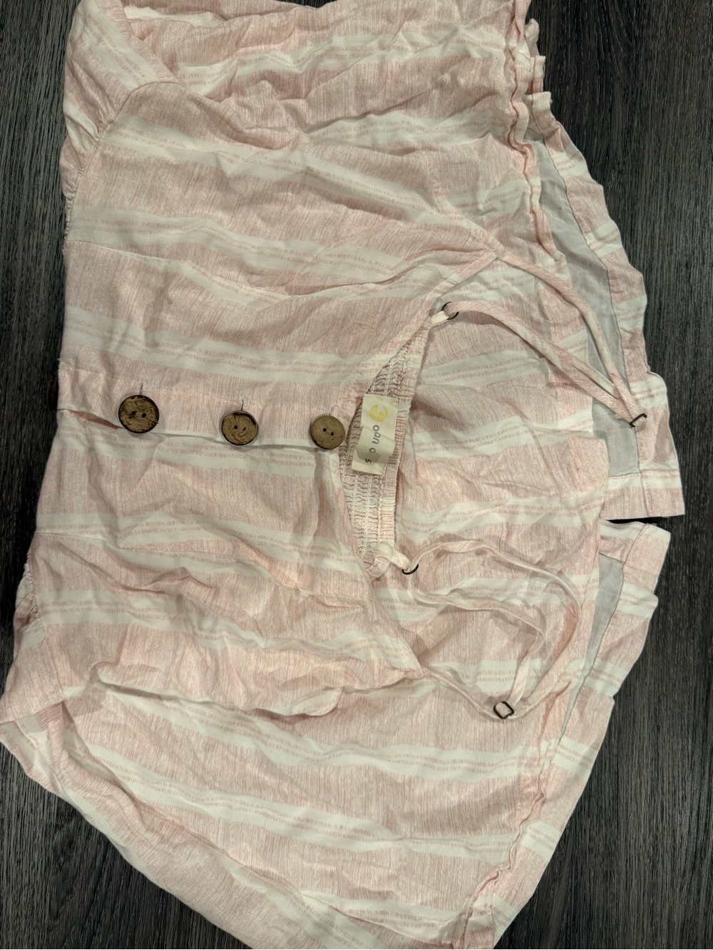 Ocean Drive Pink and White Striped Mini Dress